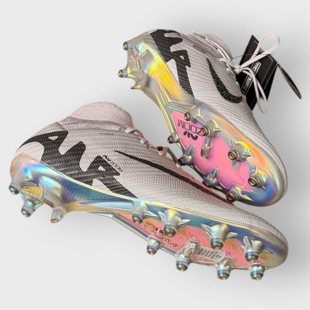Nike Zoom Superfly 9 Elite AG Pro P Grey Soccer Cleats HF4391-001 Mens size 8.5